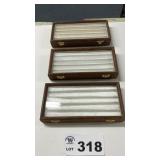 3 RING DISPLAY CASES, 4 x 9 INCH