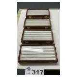 4 RING DISPLAY CASES, 4 x 9 INCH