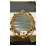 WALL HANGING MIRROR, PLASTIC FRAME, 18 x 28