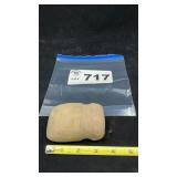 NATIVE AMERICAN GROOVED STONE AXE HAED