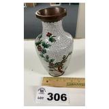 BRASS VASE, 9 INCHES TALL