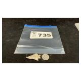 CHIPPED STONE POINT, ARCHAIC PERIOD KNIFE OR D