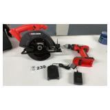BLACK AND DECKER  18 VOLT CORDLESS CIRCULAR SAW,