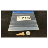 TRIANGULAR STONE ARTIFACT,  UN-NOTCHED P