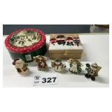 CHRISTMAS ORNAMENTS, TIN