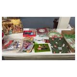 CHRISTMAS ITEMS, CARDS, BASKET, BAGS