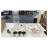 TABLE COVERING, 14 INCH GLOBE, PAPER WEIGHTS,
