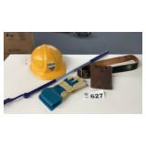 HARDHAT, GLOVES, TOOLBELT