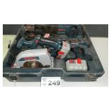 BOSCH 24 VOLT CORDLESS KIT, CIRCULAR SAW,