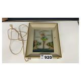 1950s LIGHTED BALLERINA SHADOW BOX