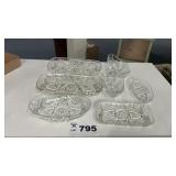 ANCHOR HOCKING CLEAR GLASS, STAR OF DAVID