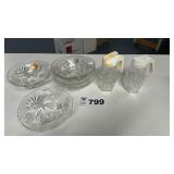 ANCHOR HOCKING PRESCUT, STARBURST PATTERN BOWLS,