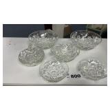 ANCHOR HOCKING BOWLS, CANDY DISH, STARBURST