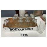 ANCHOR HOCKING GLASSES, 13 STARBURST PATTERN