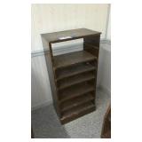WOOD SHELVING UNIT, 20 WIDE, 12 DEEP, 40 TALL
