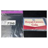 ROYAL CROWN TEXTILE PATCH, 1950-1960s, 5 x 8 INCH