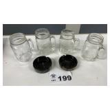 DRINKING JARS, CASINO ASHTRAYS