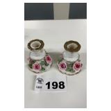 LEFTON CHINA CANDLE HOLDERS