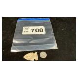 CHIPPED STONE ARTIFACT, NOTCHED PROJECTILE POINT