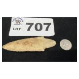 CHIPPED STONE PROJECTILE POINT, PALEO INDIAN
