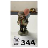 EMMETT KELLY FIGURE, AUTOGRAPHED