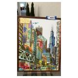 "CHICAGO STYLE " OIL PAINTING, SIGNED PIERRE,, 2