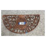 CAST IRON "WELCOME ï¿½ TRIVET, 33 x 17
