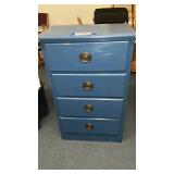 4 DRAWER CHEST OF DRAWERS, PAINTED, 25 WIDE, 16