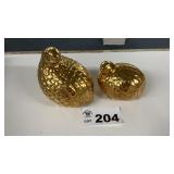 GOLD CERAMIC QUAIL