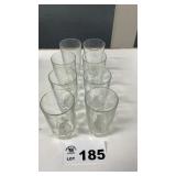 8 WATER GLASSES