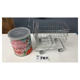 COFFEE CAN, MINI SHOPPING CART