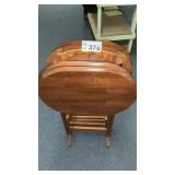 WOOD TV TRAYS