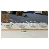 4 GLASS MIXING BOWLS