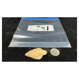 CHIPPED STONE TOOL, LIKELY A BIFACIAL KNIFE OR