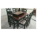WOOD TABLE, CHERRY STAINED, GREENLEGS 38 x 75