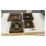 PAINTINGS, WOOD FRAMES
