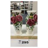 FLORAL VASES. MADE IN ITALY, 10 INCHES TALL, ONE
