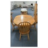 DINING TABLE, 44 INCH DIAMETER, 1 LEAF, 42 x 60,
