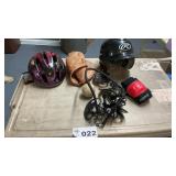 BASEBALL GLOVE, HELMETS