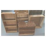 4 BOOK SHELVES