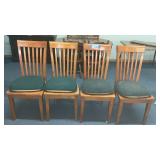 4 WOOD CHAIRS