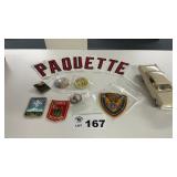 PATCHES, PINS, MODEL CAR