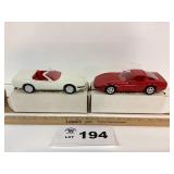 PLASTIC CARS - CORVETTES
