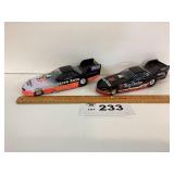 DIE CAST METAL DRAG RACING CARS