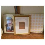 Two 8X10 Frames and Wall Art