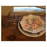 Assorted Plates amd Plate Rack