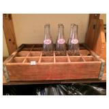 Vintage Pepsi Crate with Bottles