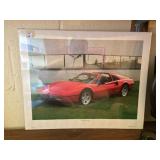 Ferrari 328 Poster in Plastic