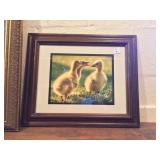Framed Duckling Photograph