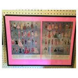Framed Vintage Barbie Ad